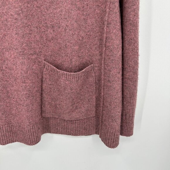 WHITE STUFF Mauve Purple Merino Wool Alpaca Knit Pocket Pullover Sweater Size XL - Picture 4 of 6